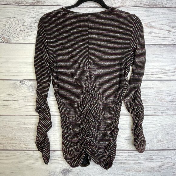 Circus Ny Blouse Women’s Size M Colorful Glitter Y2K Date Night BOHO - Picture 2 of 10